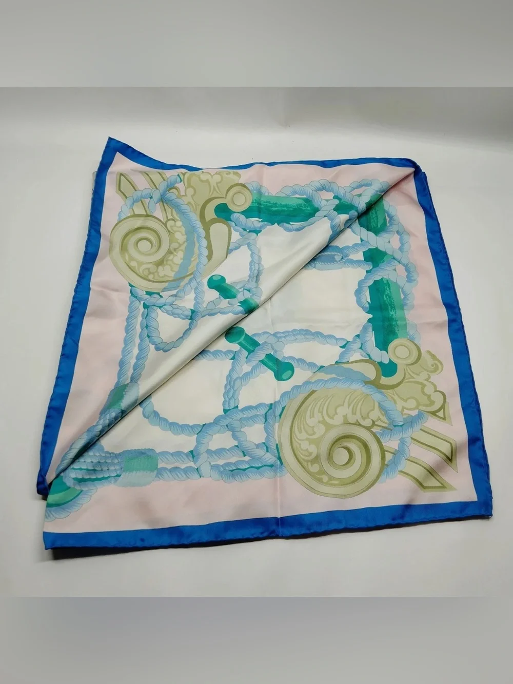 Aurh Hermes Tribord Carre 90 Silk Scarf